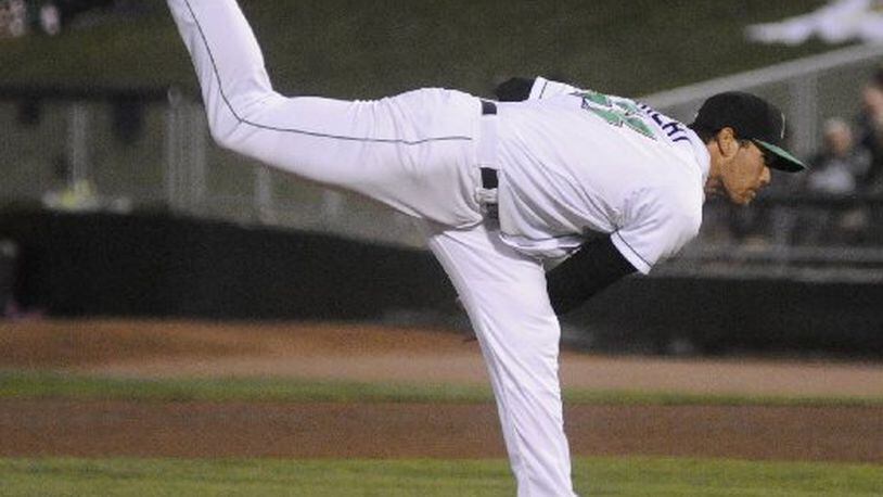 Dragons reliever Patrick Riehl attended high school at Lucasville Valley. MARC PENDLETON / STAFF