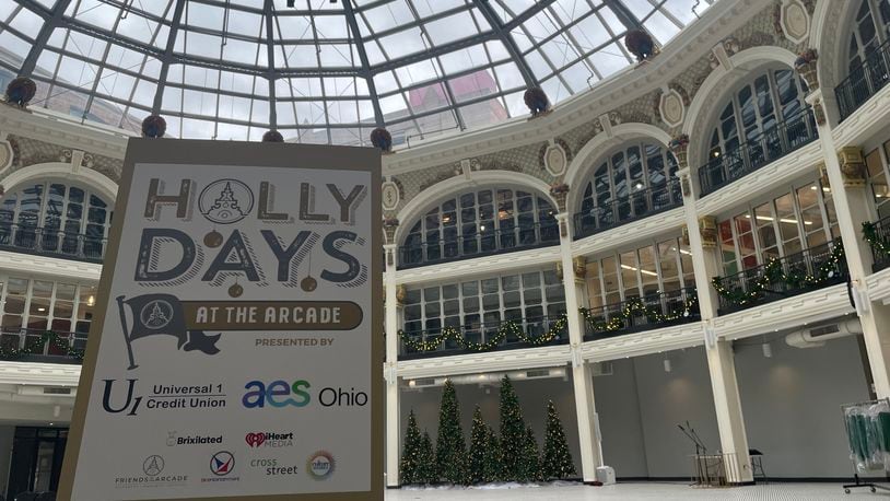 A holiday shopping experience featuring over 45 small businesses, food trucks, a cash bar, live entertainment and many more surprises is returning to the Dayton Arcade for the second year in a row. NATALIE JONES/STAFF