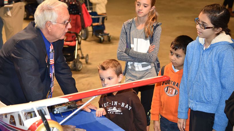 Students participate in a previous Home School STEM Day at the National Museum of the U.S. Air Force. Students enjoyed the guided tours, scavenger hunts, hands-on classes and aerospace demonstration stations. (U.S. Air Force photo)