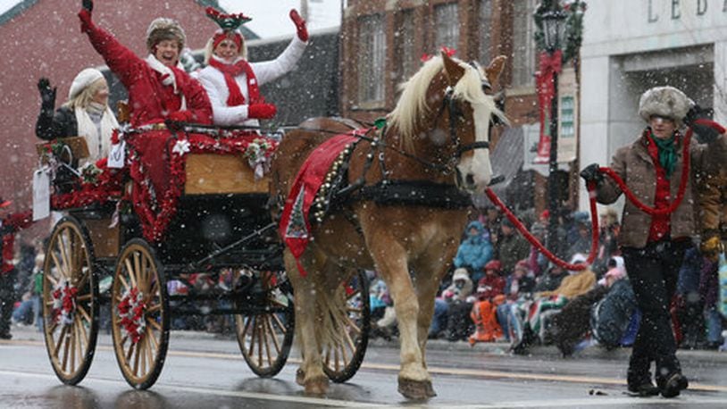The annual Lebanon Historic Christmas Festival and Horse Drawn Carriage Parade in Lebanon, Ohio Saturday, Dec. 4, 2021.
