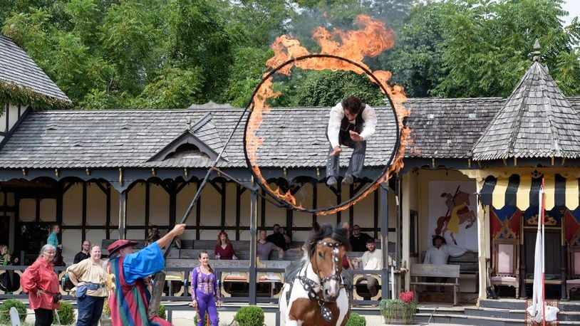 The 34th Annual Ohio Renaissance Festival runs Saturdays, Sundays, and Labor Day Monday for nine weekends — Sept. 2 through Oct. 29 at Renaissance Park near Harveysburg in Warren County. TOM GILLIAM / CONTRIBUTING PHOTOGRAPHER