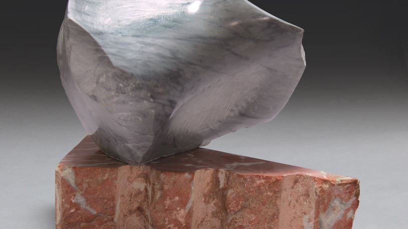 “Uncarved Block, Carrara Bardiglio” sculpture by Jon Barlow Hudson has a market value of $4,500.