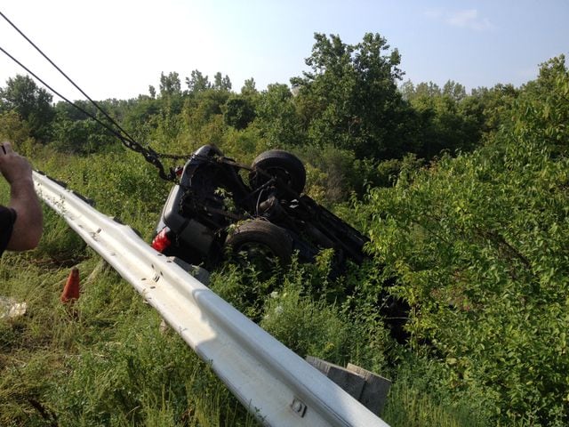 SUV pulled from ravine
