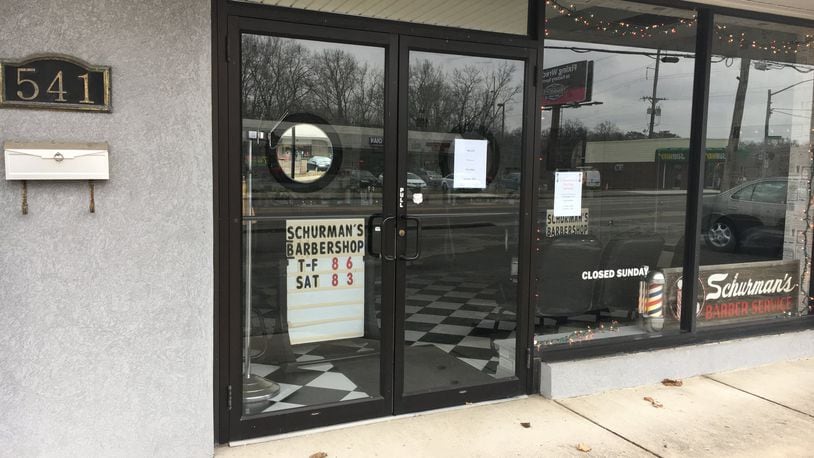 Schurman s Barber Service, 2533 Far Hills Avenue in Oakwood, shut down at the end of last year, but now the iconic barbershop has found a new home at 541 Wilmington Pike.