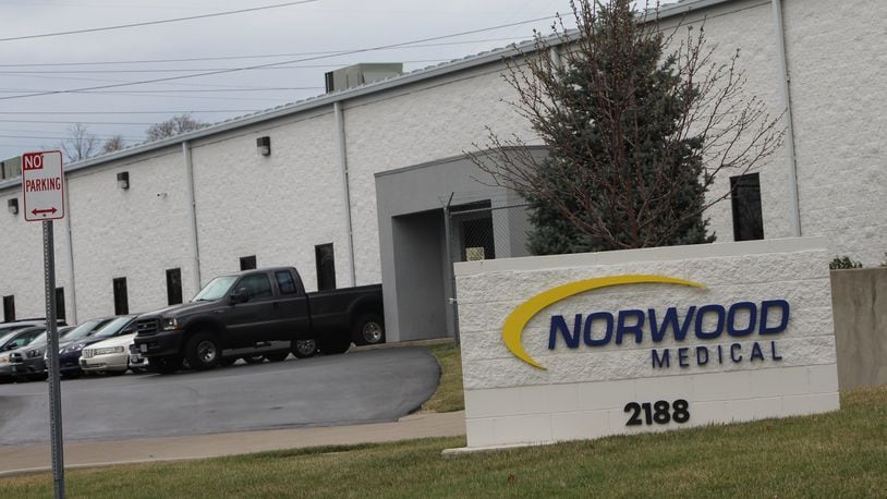 Norwood Medical has added hundreds of jobs in recent years and continues to expand. CORNELIUS FROLIK / STAFF