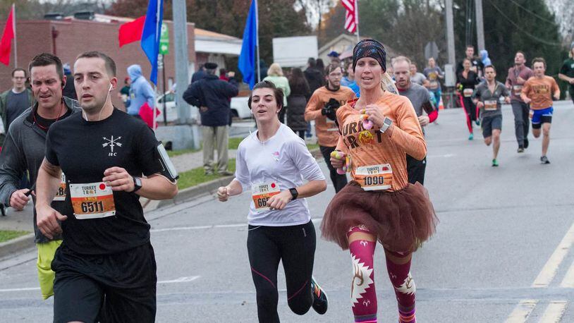 The Turkey Trot which includes both a five-mile run and a one-mile fun walk/run is one tradition that has been a Miami Valley mainstay for close to four decades. CONTRIBUTED