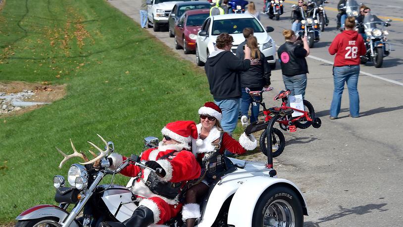 The Highway Hikers toy run to donate toys and money for the Salvation Army’s Holiday Toy Drive is this weekend, which supplies Christmas gifts for needy children in the area. Bill Lackey/Staff