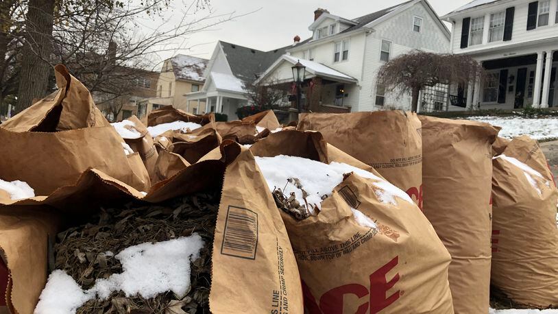 Dayton residents won’t have to bag up their leaves next year. Curbside leaf collection returns for the first time since 2009. CORNELIUS FROLIK / STAFF
