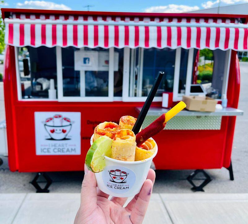 I Heart Ice Cream is a brand new, Thai-inspired mobile ice cream cart that’s ready to hit Dayton’s food and event scene. It’s owned and operated by two Daytonians that just celebrated their fourth wedding anniversary, Liz and Danny Cortes.