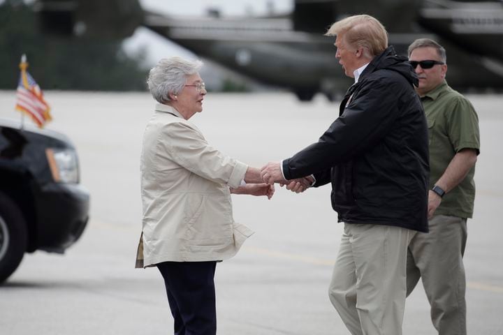 Trump visits Alabama after deadly tornado