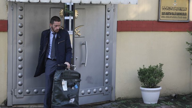 A man leaves Saudi Arabia’s consulate on Oct. 12 in Istanbul, Turkey. Fears are growing over the fate of missing journalist Jamal Khashoggi after Turkish officials said they believe he was murdered inside the Saudi consulate. Saudi consulate officials have said that missing writer and Saudi critic Jamal Khashoggi went missing after leaving the consulate, however the statement directly contradicts other sources including Turkish officials. Jamal Khashoggi a Saudi writer critical of the Kingdom and a contributor to the Washington Post was living in self-imposed exile in the U.S. (Photo by Getty Images)