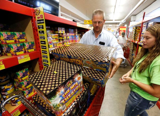 PHOTOS: What’s on the shelves at local fireworks store