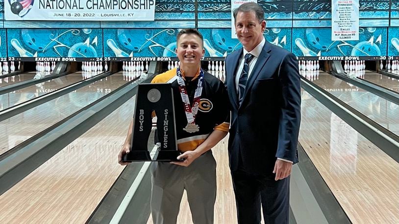 Brendan Salo was runner-up in the boys' singles competition at the U.S. High School Bowling National Championship - Contributed