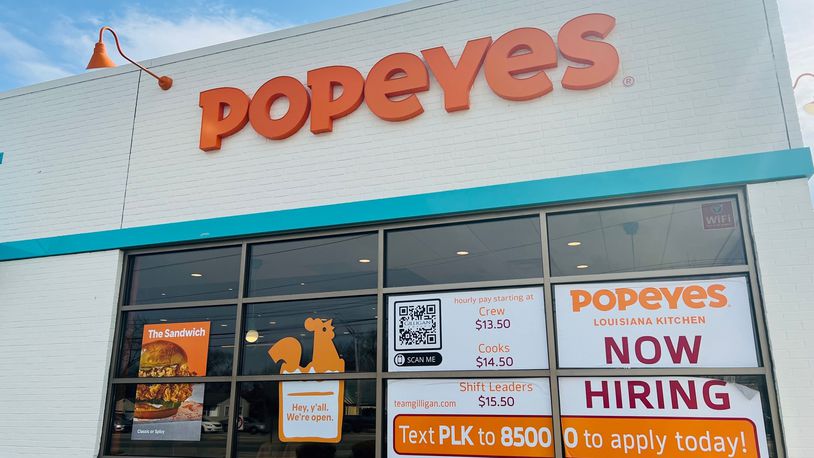 Popeyes new 2,200-square-foot location at 5798 N. Springboro Pike is part of a Montgomery County expansion effort of the nationally known restaurant chain.
A soft opening was held Tuesday, March 29, 2022. CONTRIBUTED