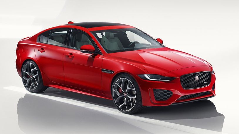 An enhanced exterior design of the 2020 Jaguar XE offers a more assertive appearance with new front and rear bumpers, new grille design and premium all-LED headlights and tail lights with distinctive LED signatures as standard. The all-new interior features beautiful details and premium materials, including standard leather upholstered seats and soft touch materials. Jaguar photo