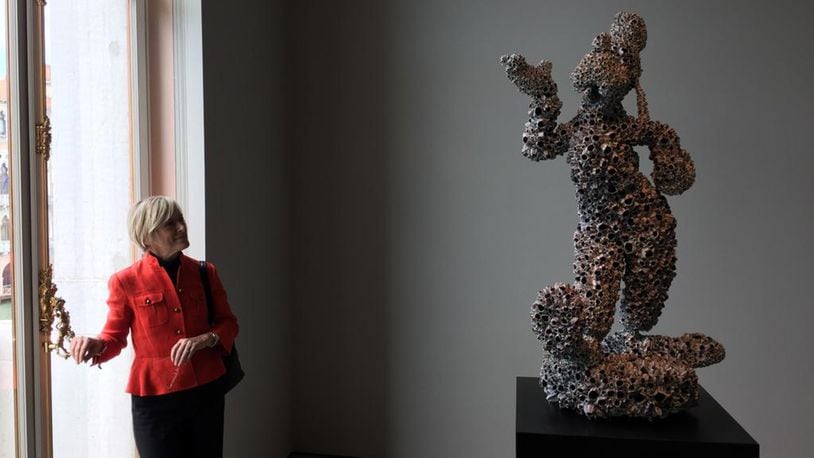 Damien Hirst&apos;s controversial &quot;Treasures&quot; exhibit at Palazzo Grassi features &quot;artifacts&quot; such as this Goofy statue. (Jane Wooldridge/Miami Herald/TNS)