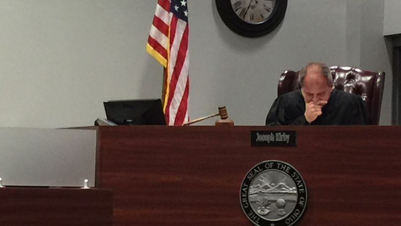 Warren County Juvenile Court Judge Joe Kirby released a 13-year-old boy detained on charges accusing him of making a threat against Mason Middle School on Sunday. STAFF / LAWRENCE BUDD
