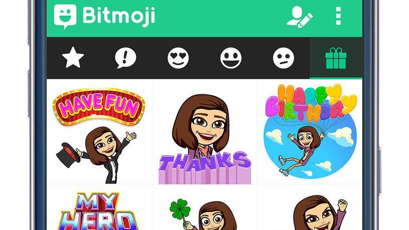 Use Bitmoji, an iPhone and Android keyboard tool, to create your own personal emoji. (Handout/TNS)