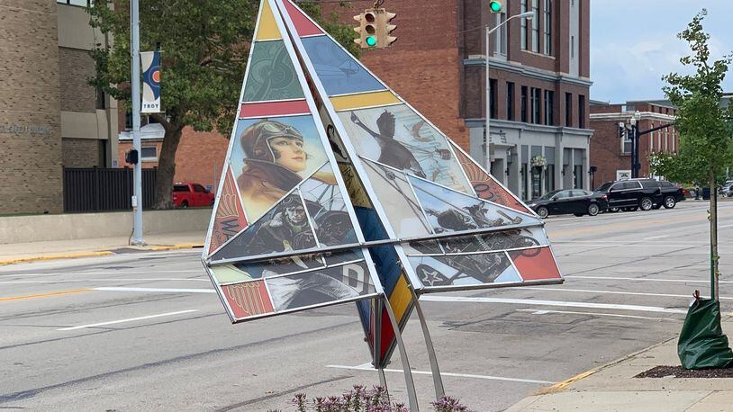 “I Want to Fly” by Clint Hansen is one of 20 pieces on exhibit in downtown Troy. CONTRIBUTED
