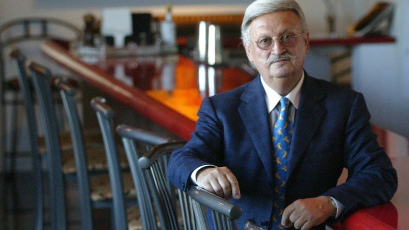 Josef Reif, former owner of l'Auberge, is seen here several years ago as the restaurant celebrated its 25th year in Kettering. Reif succumbed to prostate cancer Friday, according to Hospice of Dayton. He was 78. FILE