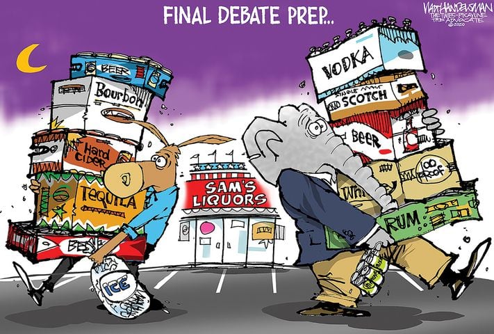 Week in cartoons: The final debate, Jeffrey Toobin and more