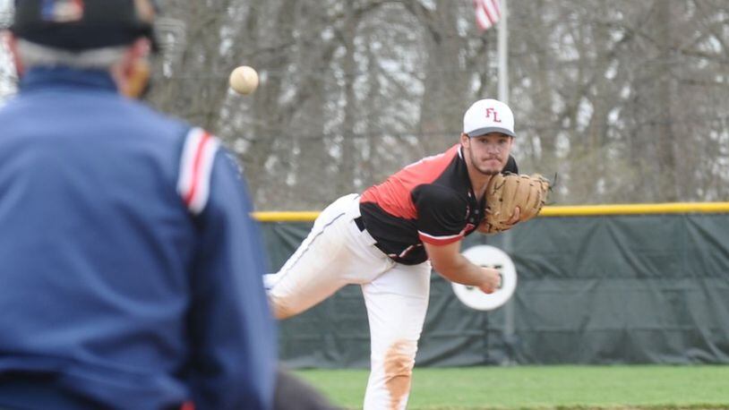 Pitcher CJ Billing of Fort Loramie High School is 3-0 with a 0.94 ERA and is hitting .375. GREG BILLING / CONTRIBUTED