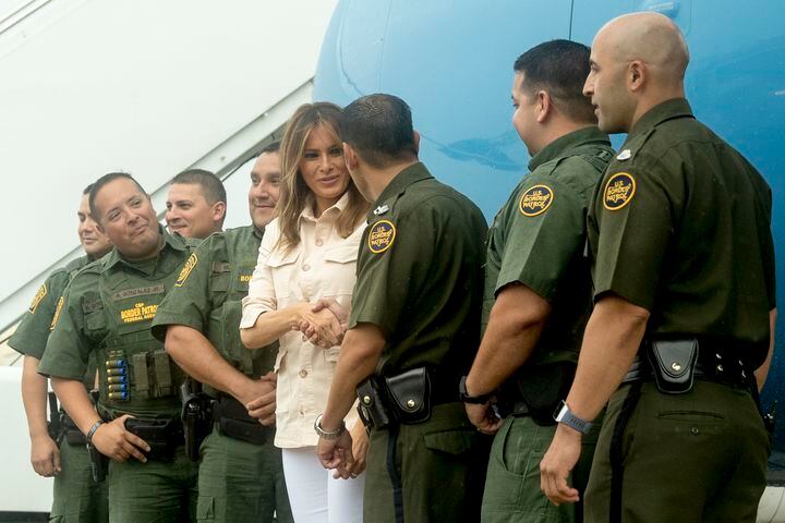 Melania Trump visits child detention centers in Texas