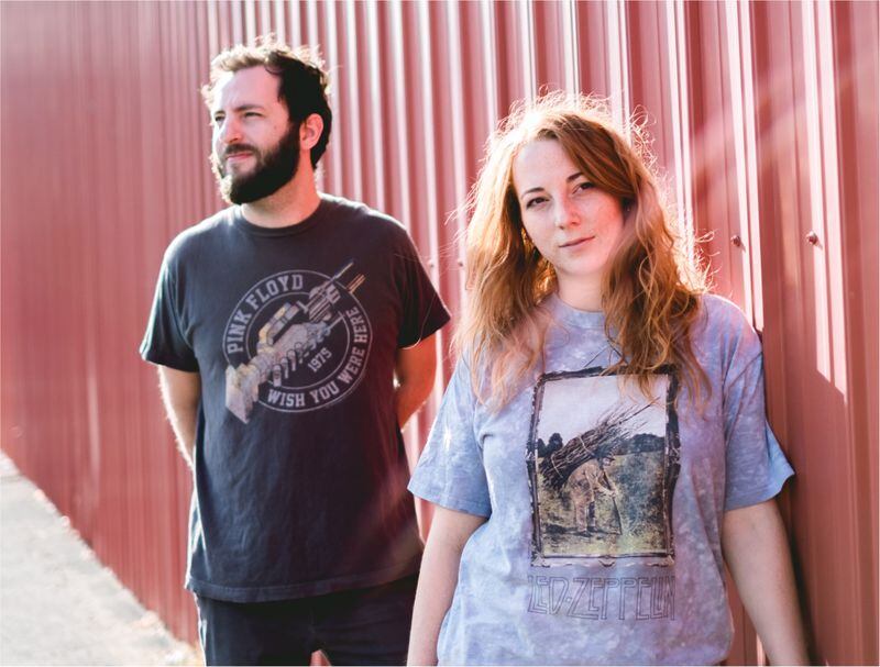 Matt Washburn and Allison Justice of the Katawicks, winners of the inaugural Battle of the Bands at Brightside in February, celebrate the release of the new three-song EP, 