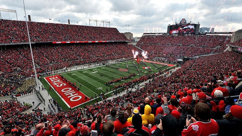 COLUMBUS, OH - NOVEMBER 26:   A general view of Ohio Stadium prior to the game between the Michigan Wolverines and Ohio State Buckeyes on November 26, 2016 in Columbus, Ohio.  (Photo by Jamie Sabau/Getty Images)