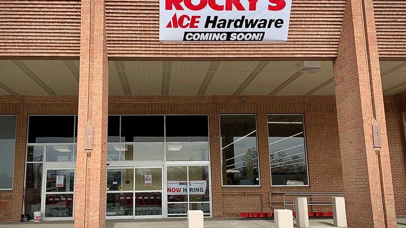Rocky’s Ace Hardware is scheduled to open Friday, Feb. 17, 2023 at 251 East Alex Bell Road in Centerville. Besides Ohio, Rocky’s has locations in Connecticut, Florida, Maine, Massachusetts, New Hampshire, New Jersey, Pennsylvania and Rhode Island. MARSHALL GORBY/STAFF