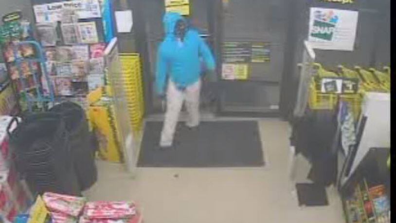Suspect in the robbery of Dollar General in Lemon Twp. on Saturday night. BUTLER COUNTY SHERIFF’S OFFICE
