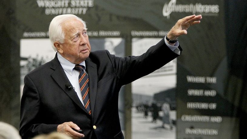 Author David McCullough, a two-time Pulitzer Prize winner and best selling author of “The Wright Brothers,” held a master class at Wright State University in 2016. FILE
