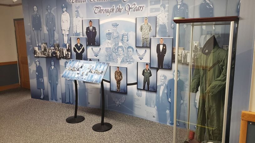 A new, interactive uniform exhibit at Air Force Materiel Command Headquarters traces the history and evolution of Air Force clothing and the command’s role in the uniform process. U.S. AIR FORCE PHOTO