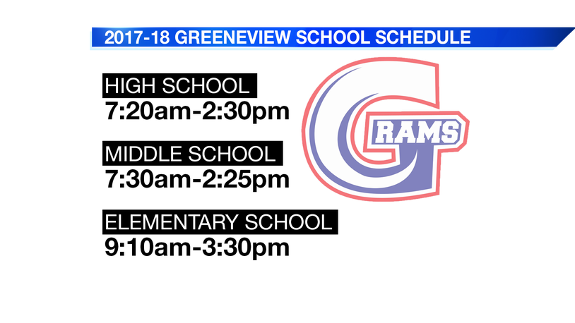 Greeneview Schools Schedule Changes