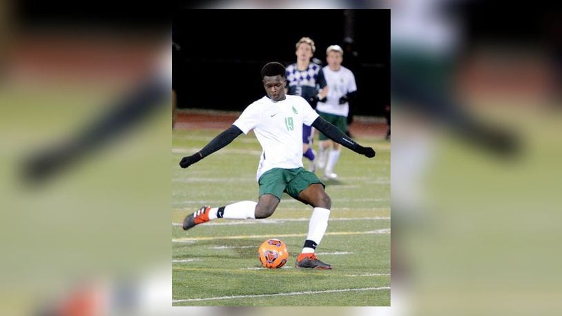 Former Belmont High School star Bruce Anthony in action for Wilmington College in its game vs. Capital University on Wednesday night at Williams Stadium in Wilmington. Randall Sarvis/Wilmington College