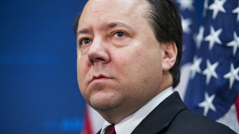 Rep. Pat Tiberi, R-Ohio, attends a news conference after a meeting of the House Republican Caucus in the Capitol, June 10, 2014. Getty Images