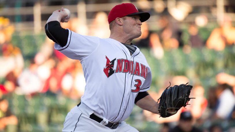 Badin High School graduate Brett McKinney is in his first season pitching at the Triple-A level with the Indianapolis Indians. ADAM PINTAR/INDIANAPOLIS INDIANS