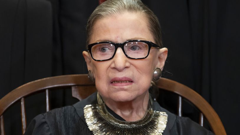 Supreme Court Justice Ruth Bader Ginsburg died Friday at her home in Washington of complications from metastatic pancreatic cancer,  (AP Photo/J. Scott Applewhite)