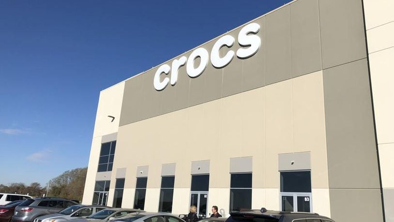 The Croc’s distribution center near the Dayton International Airport.