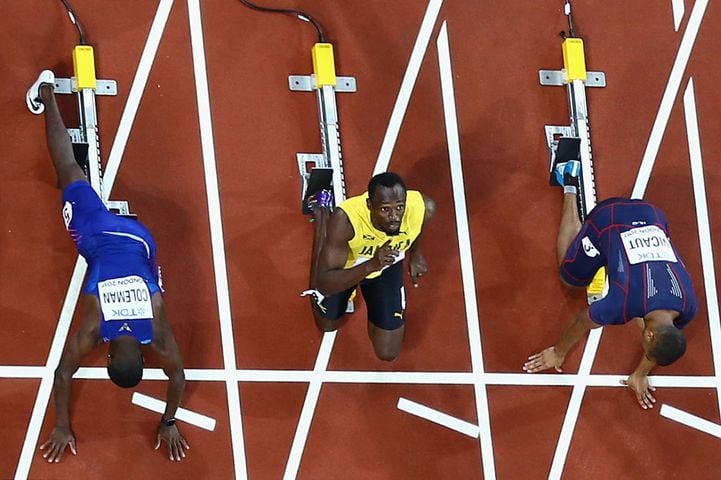 usain bolt finishes third in final race