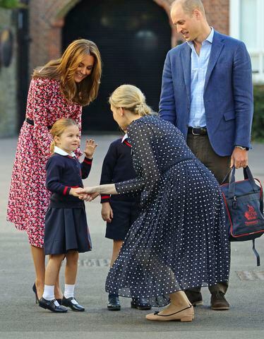 Photos: Princess Charlotte joins big brother Prince George for first day of school