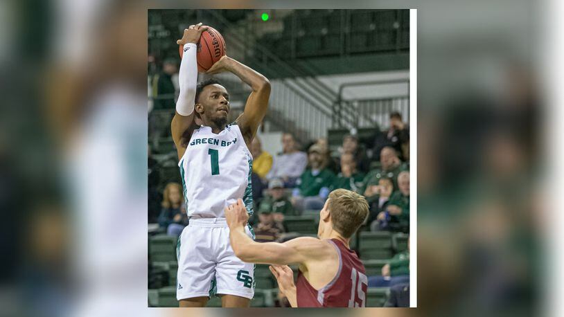 Trotwood-Madison High School grad and Wisconsin-Green Bay freshman Amari Davis is averaging 16.5 points and has been named the Horizon League freshman of the week nine times. GREEN BAY ATHLETICS PHOTO