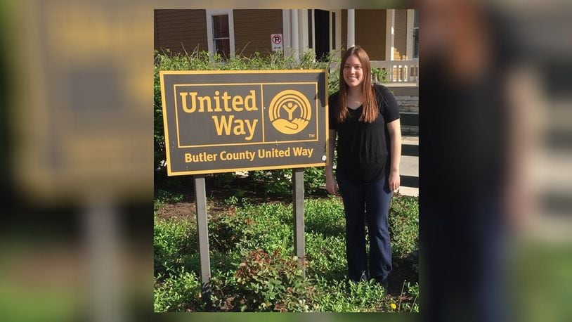 Emily Callahan, a May graduate of Miami University, worked as an intern for the Butler County United Way for the 2017-18 academic year and was responsible for organizing the campus Student United Way organization. For that work, she was given the Junior Volunteer of the Year Award. CONTRIBUTED