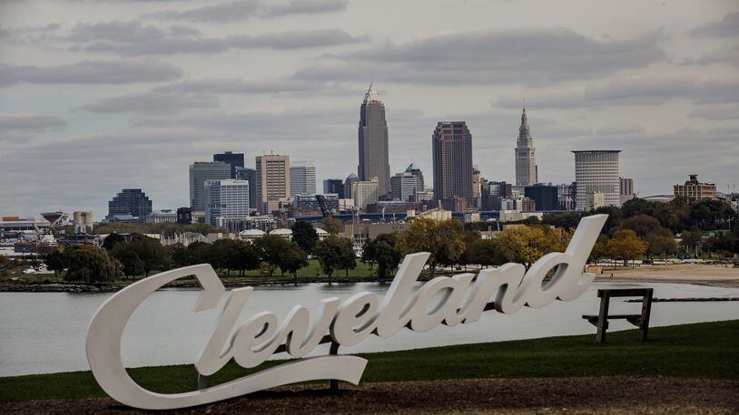 The skyline of Cleveland, Ohio. (Marcus Yam/Los Angeles Times/TNS)