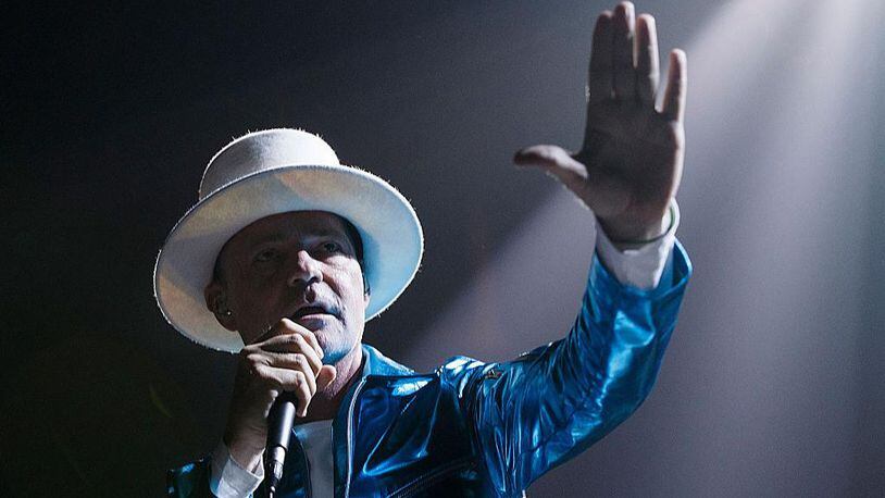 VANCOUVER, BC - JULY 24:  Gord Downie of The Tragically Hip performs onstage during their 'Man Machine Poem Tour' at Rogers Arena on July 24, 2016 in Vancouver, Canada.  (Photo by Andrew Chin/Getty Images)