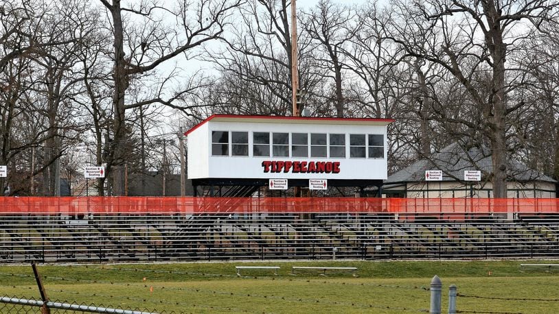 The Tipp Pride Association is working to raise $4.9 million for a new stadium at the City Park in Tipp City. This is the current stadium. CONTRIBUTED