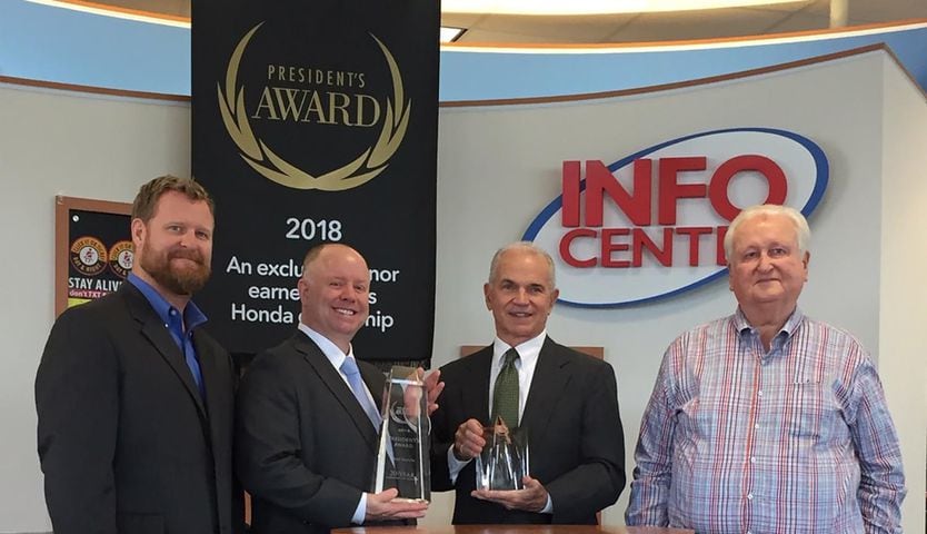 Voss Honda earns Honda’s top honor 20 years in a row, a national record