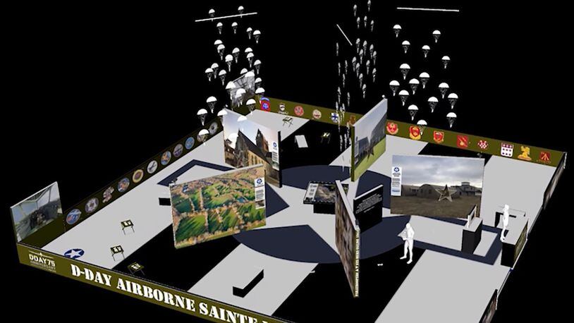 This 3,500-square-foot exhibit will focus on the D-Day missions of the 82nd and 101st Airborne divisions in Sainte-Mere-Eglise, the first French town to be liberated on June 6, 1944. Using tablets that are part of Histovery’s proprietary HistoPad Augmented Visit solution, museum visitors will experience the reality of the D-Day airborne mission in an up close and personal way never possible before. (Contributed graphic)