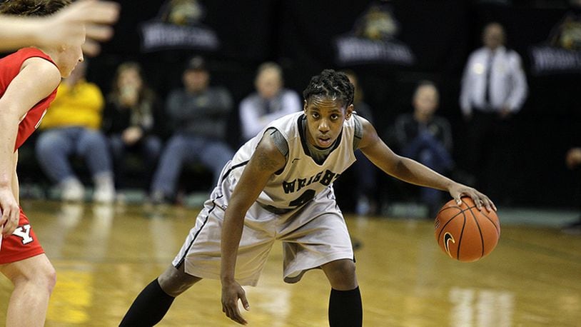 Wright State’s Kim Demmings vs. Youngstown State on Sunday, March 6 at the Nutter Center. Tim. G. Zechar/Contributed photo