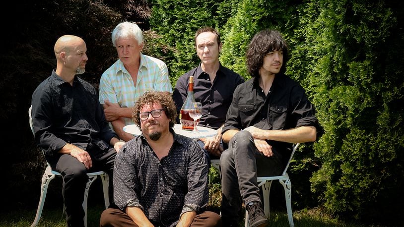 Guided By Voices, (front) Bobby Bare Jr., (left to right) Kevin March, Robert Pollard, Doug Gillard and Mark Shue, released its 36th album, “Tremblers and Goggles By Rank,” on July 1.